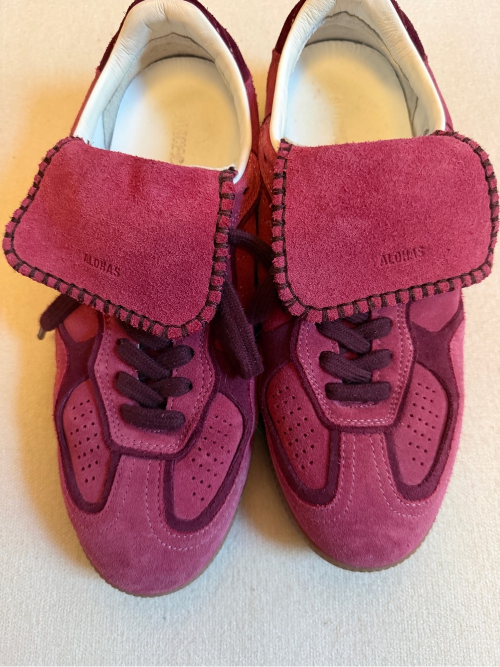 Alohas TB.490 club suede raspberry leather - Picture 6 of 7